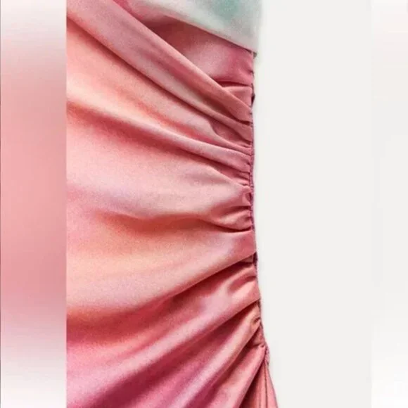 Zara Multicolor Midi Dress - Picture 4 of 4